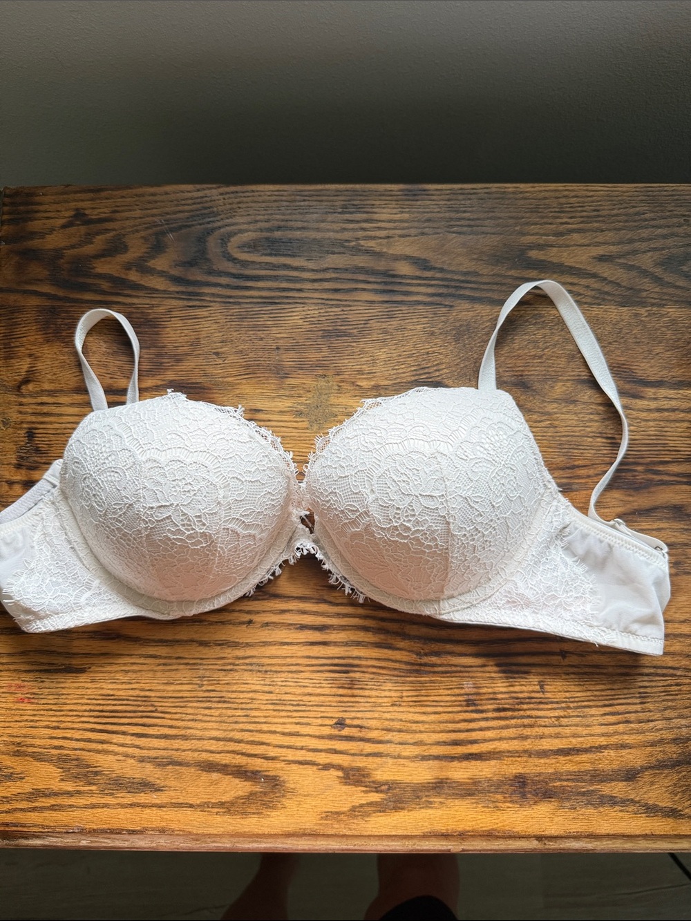 Lace Push-Up Bra in Light Ivory